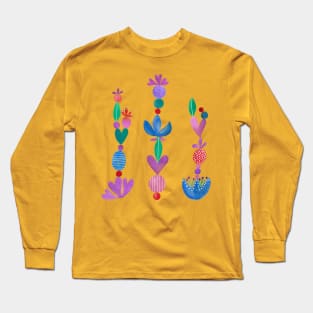 Balance - Scandinavian Folk Art Long Sleeve T-Shirt